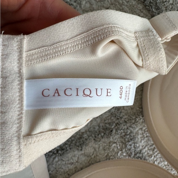 Cacique bra nude Smooth Boost Plunge Bra 44DD new - Picture 8 of 9